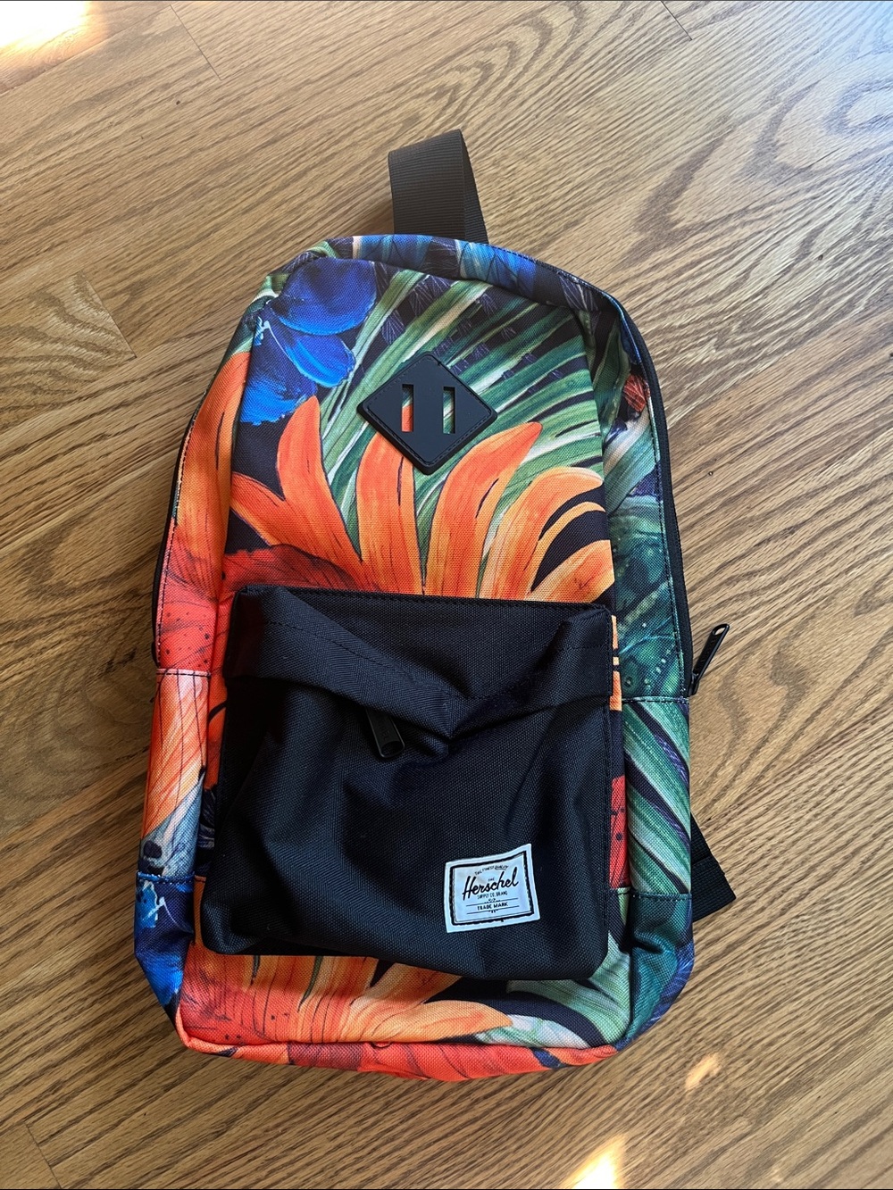 Herschel Supply Co. Heritage Crossbody Watercolor Flower Black